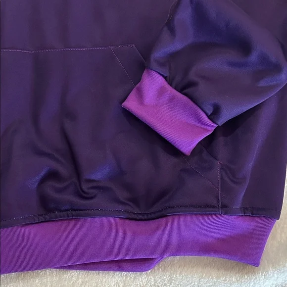 Purple Hooded Men's Sweatshirt #44 Foreman - Picture 2 of 9